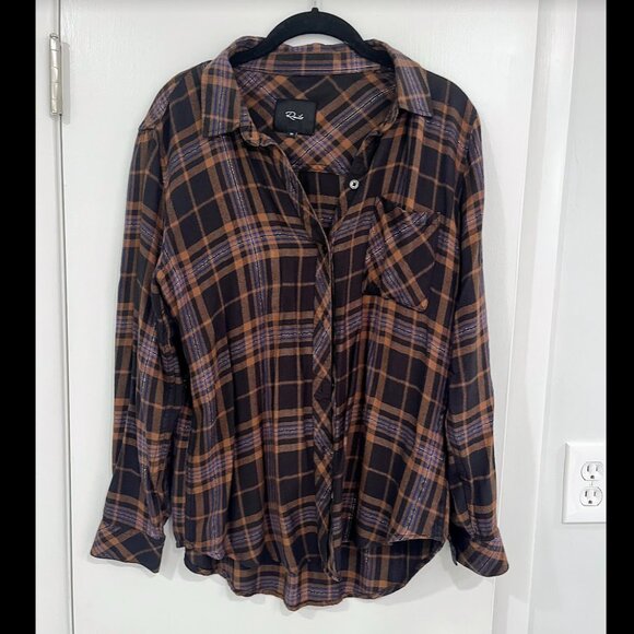 NWOT Rails Hunter Metallic Button-Up (Size M) - Picture 4 of 6